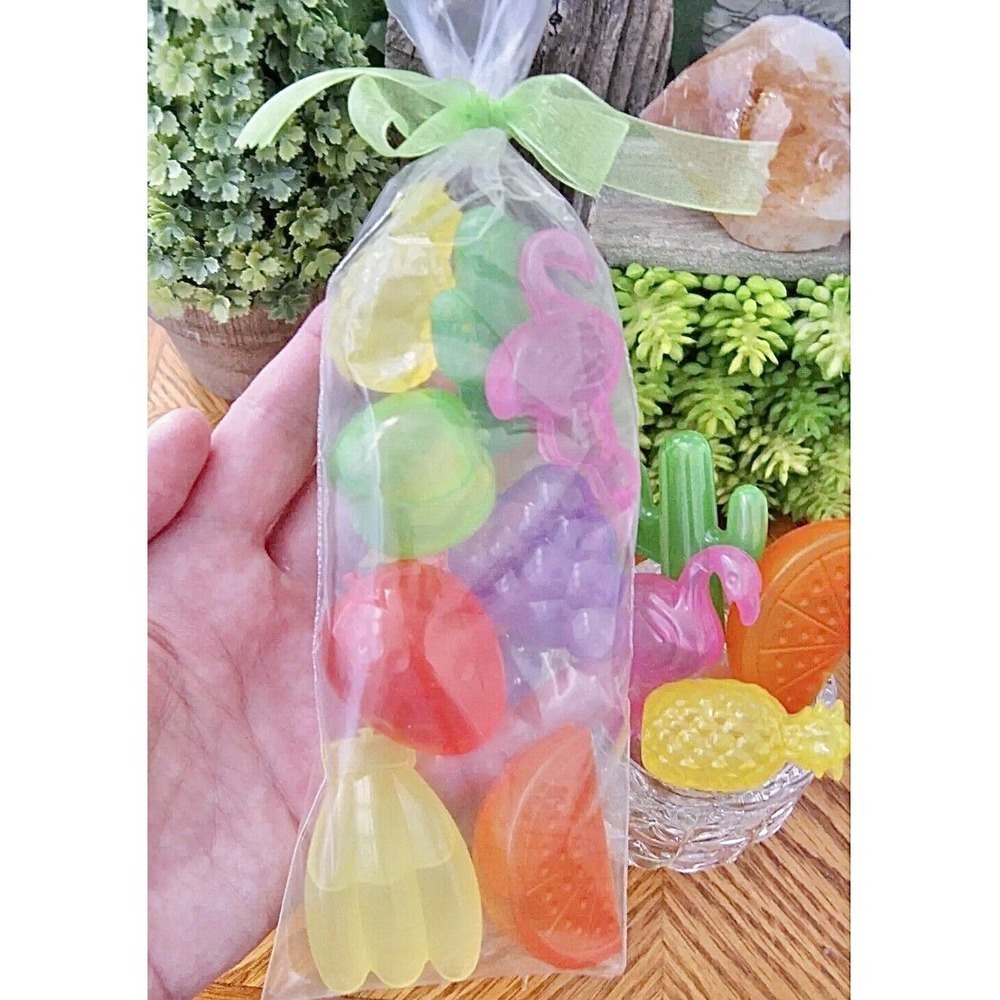 New Strawberry, Mixed Fruit, Flamingo, Cactus Reusable Ice Cubes Set of 8 - Picture 9 of 10